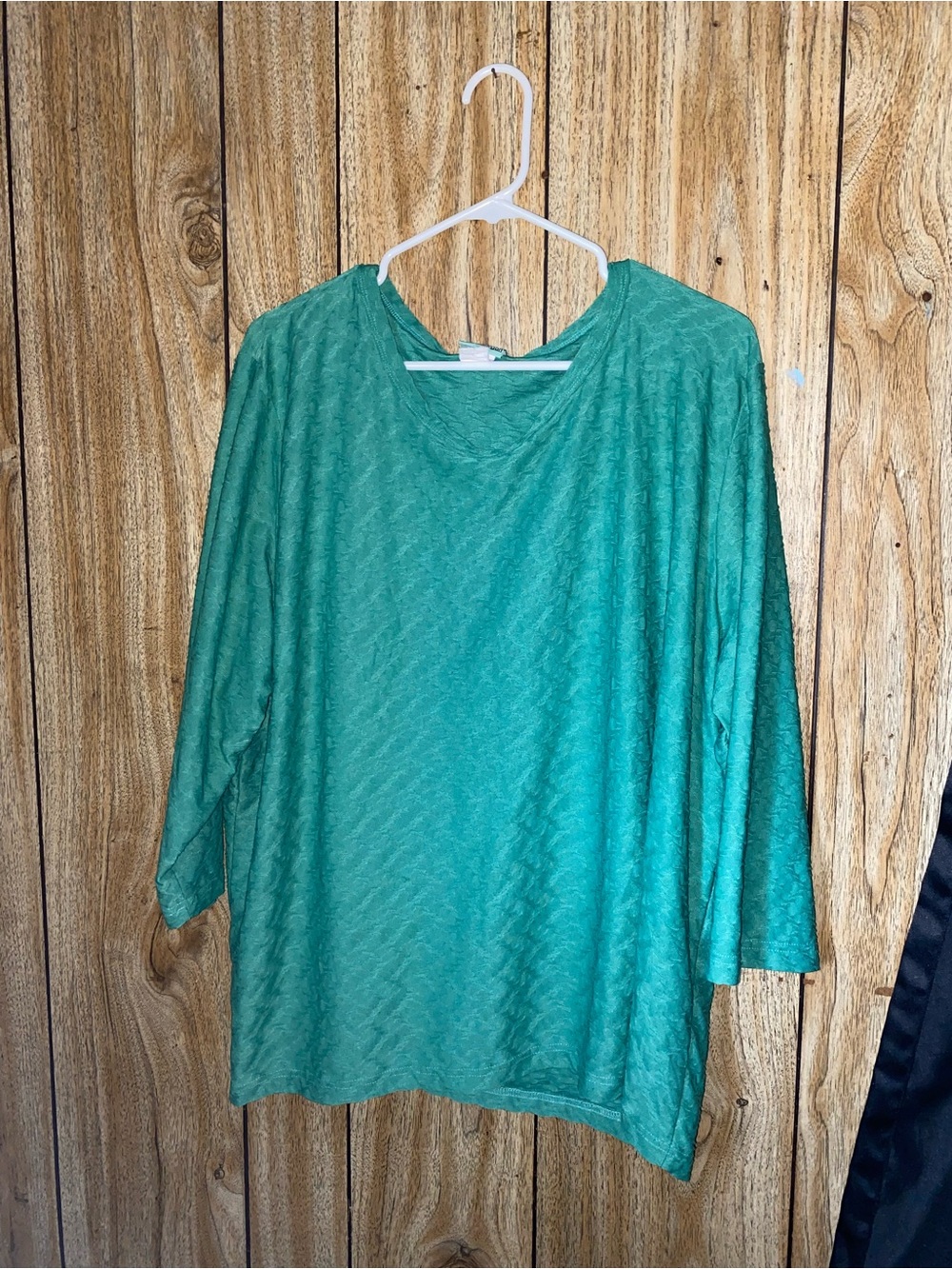 Lightweight Teal Green V-Neck Top